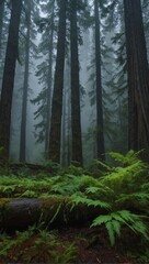 Obraz premium rainy forest 