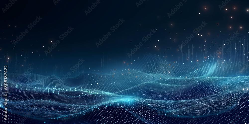 Poster digital visualization of a dynamic data stream in a cyberspace environment