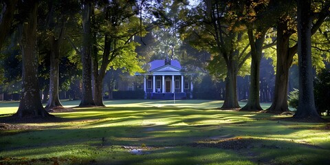  Pitt County Courthouse in Greenville North Carolina with a backdrop of trees. Concept Architecture, Landscapes, Courthouses, North Carolina, Greenville