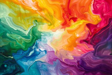 An abstract painting filled with a wide array of vibrant and bold colors, creating a dynamic and lively composition, A colorful abstract piece representing the vibrant energy of motherhood