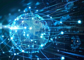Obraz premium The digital transformation of manufacturing processes, AI generated