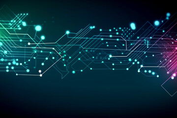 Obraz premium Blue Tech Connections: A Creative Stock Image Collection for Technology Enthusiasts