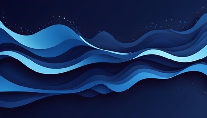 Clear Plain Shiny Warm Soft Vintage Bokeh Cloudy Wave Like Geometric Blue Background or Texture