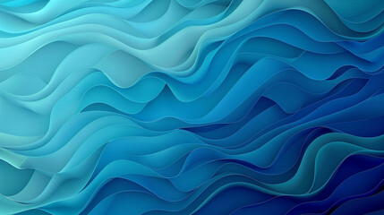 Abstract pattern background with flowing gradient from azure to midnight blue