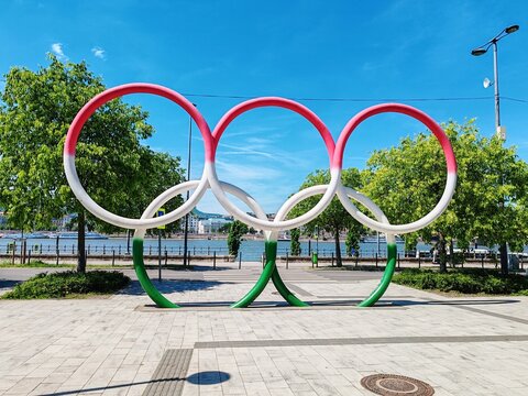 Olympic circles in Hungary