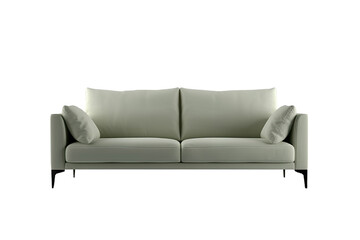 Untitled design - 277Modern Sofa on Isolated  transparent background, Perfect for Minimalist Interior Design.