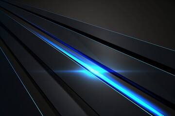 Abstract blue light line shadow on dark grey design modern futuristic technology background vector illustration.