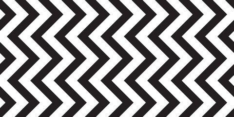 Zigzig modern pattern.The geometric pattern by stripes . Seamless background. Black and white texture. Graphic modern pattern.	
