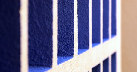 Architecture blue line patterns details