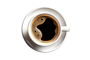 Enjoying the Perfect Cup of Coffee Isolated Coffee Cup on transparent background