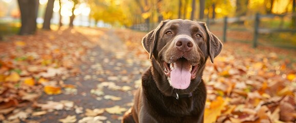 A Chocolate Labrador Retriever Exudes Warmth And Affection, Adding Joy To Its Surroundings, Background