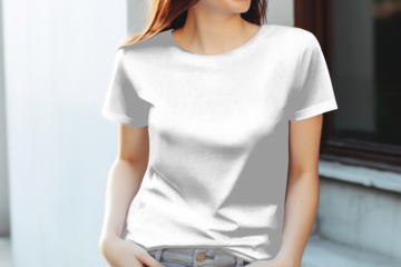 Women's blouse png, transparent mockup