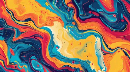 A beautifully crafted abstract pattern with bright, colorful elements perfect for vibrant and appealing cover designs