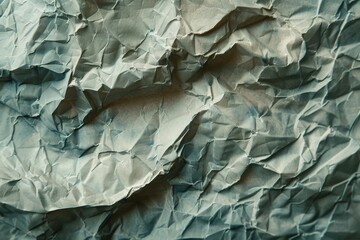 Detailed view of a piece of paper tightly crumpled and worn, showing creases and folds, A crinkled and weathered paper texture with subtle creases and folds