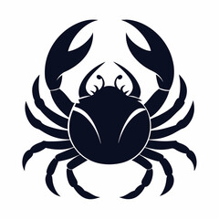 Crab logo icon vector silhouette 