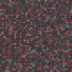 Abstract pattern. Rounded square frames in multiple colors. Muted tones with a hint of warmth. Delicate vector illustration.