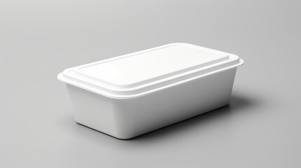 An empty mockup of a food package