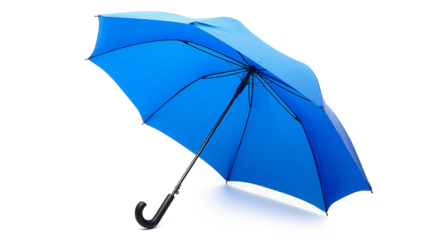 Blue Umbrella isolated on a transparent background