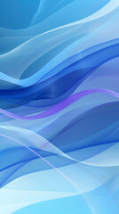 Fototapeta premium Sleek abstract wallpaper featuring light gradient wave from electric blue to powder blue
