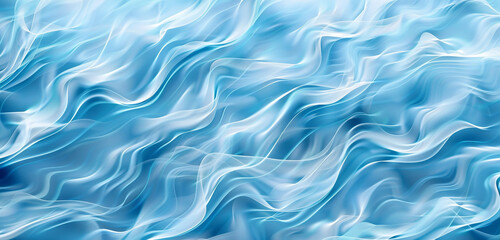Fototapeta premium Soft celeste blue waves resembling flames suitable for a cool serene background