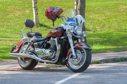 Parikkala, Finland. Motorcycles Triumph.