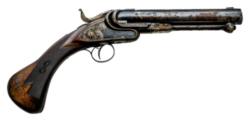 PNG Vintage shotgun handgun weapon white background