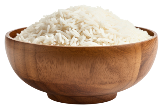 PNG Rice basmati food bowl wood
