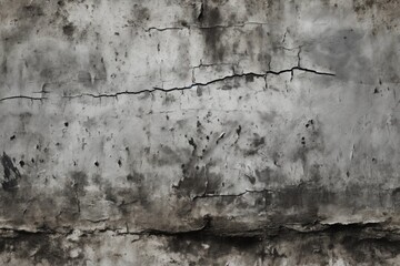 old wall with white plaster is weathered, for background or texture