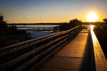 Boardwalk at Sunset