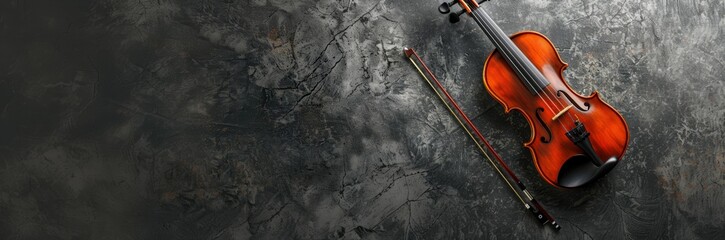 Fototapeta premium Classical Instrument Violin and Bow