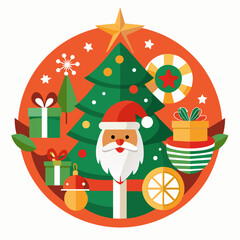 Christmas Day logo icons vettor illustration