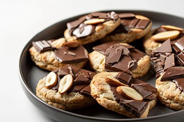 Gourmet Almond Chocolate Biscuits