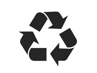 a black recycle symbol