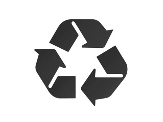 a black recycle symbol