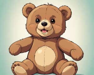 Obraz premium Adorable Teddy Bear Ready for Fun