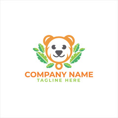 Cat and dog logo for the business symbol.
