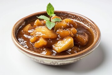 Velvety Allspiced Apple Butter with Chunky Apple Pieces
