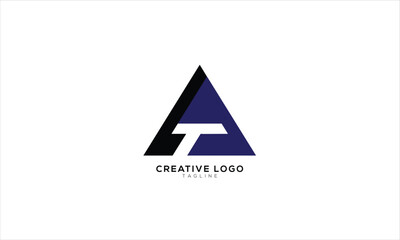 LT TL Abstract initial monogram letter alphabet logo design