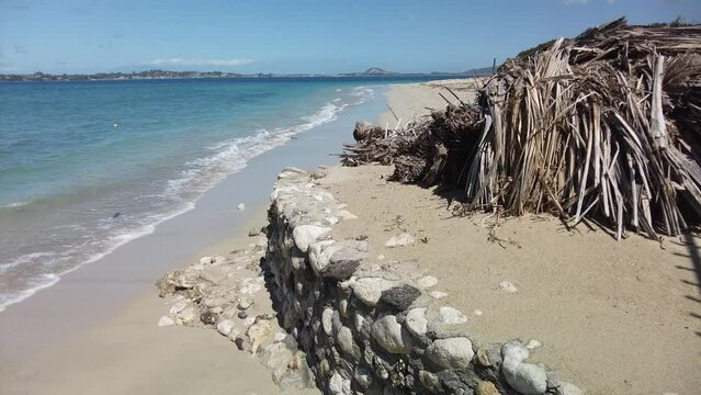 beautiful baech of Marathonisi island in Zakynthos