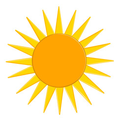 sun icon isolated on transparent background	
