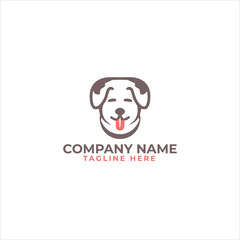 pet health logo design with heart, hand and pet shape elements.

