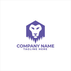 lion head vector logo design, abstract lion logo, tiger logo
