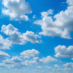 Fototapeta premium Blue sky background with tiny clouds, nature abstract background, cloudscape