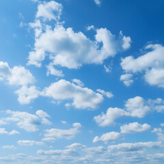 Obraz premium blue sky background with tiny clouds, nature abstract background for your design