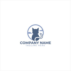 pet health logo design with heart, hand and pet shape elements.

