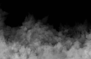 Smoke on Black Background