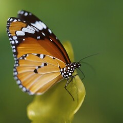 Closeup photo of a alive Butterfly macro 35mm close up film still photography natural light
