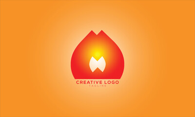 FIRE Abstract initial monogram letter alphabet logo design