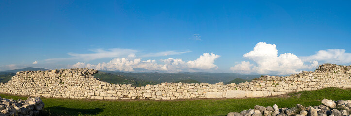 Albania Bylis Illyrian ancient city archaeological park ruins ancient walls,