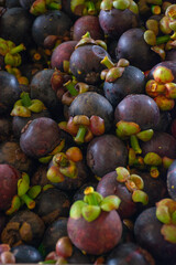 mangosteen fruit on the market